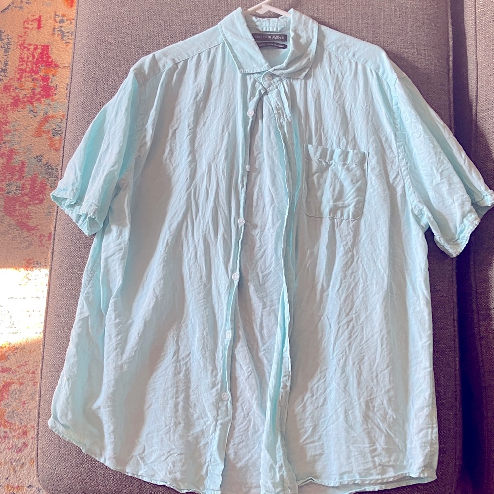 Light Blue Men's Shirt - Saks Fifth Ave